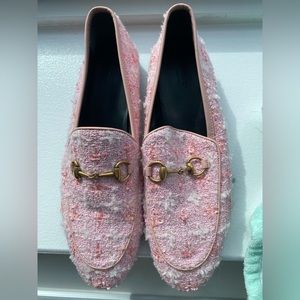 Gucci Jordaan Loafer -pink tweed